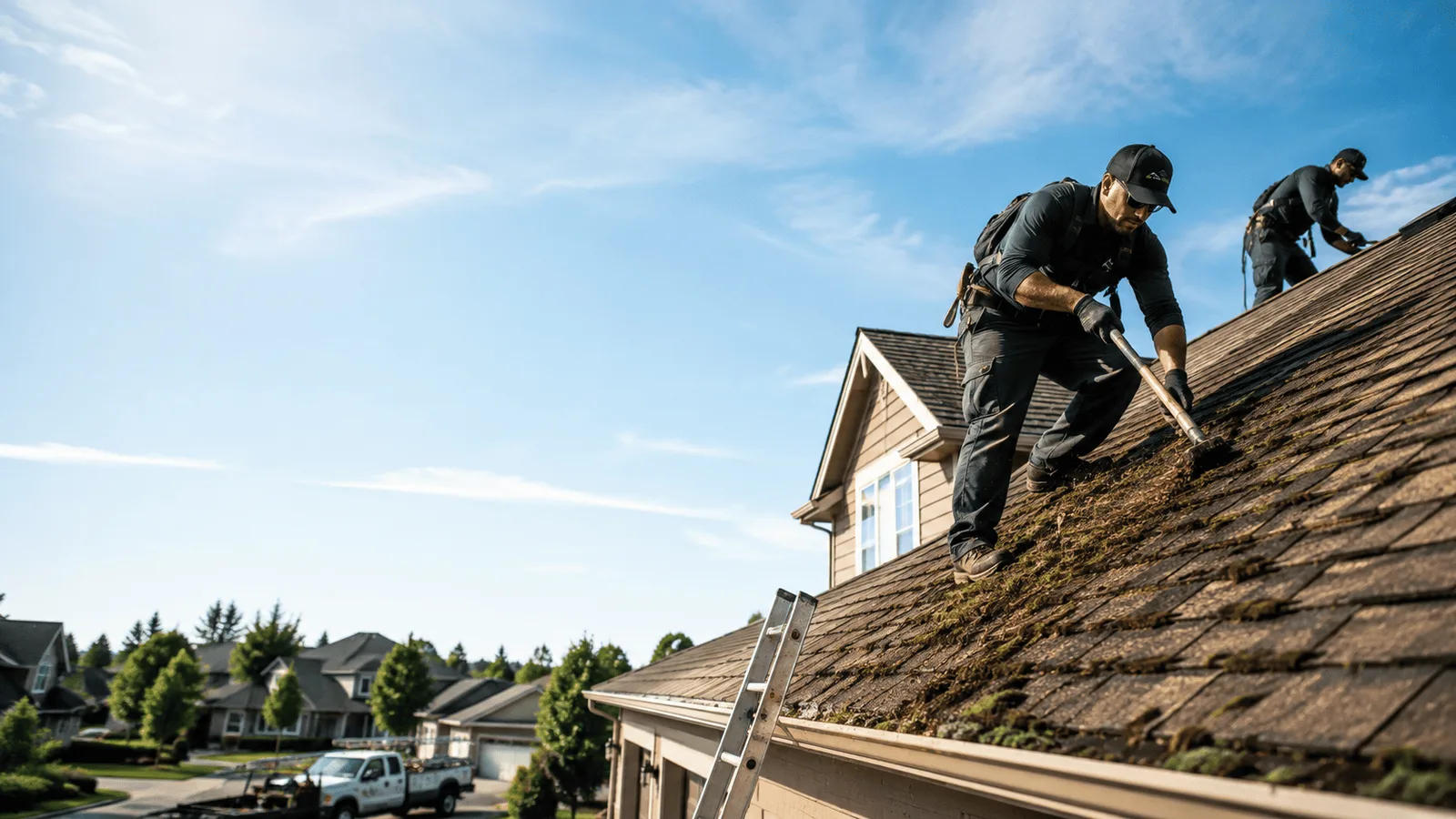 Roof Moss Removal in Fox River Grove, IL near me